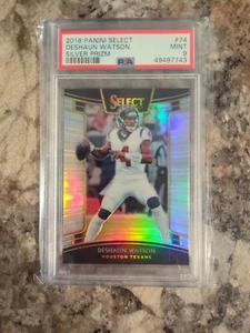 Panini Select Silver Prizm #74 2018 Deshaun Watson PSA 9 como nuevo - Imagen 1 de 1