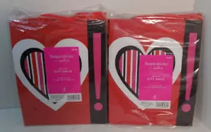 Bolsas de regalo Hallmark Inspirations medianas para el día de San Valentín corazones 4 cuentas - Lote de 2 - Imagen 1 de 5