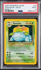 2000 Pokemon Base Set 2 Venusaur Holo #18 PSA 9 - Picture 1 of 2