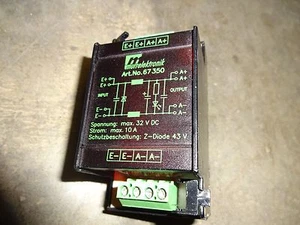 MURR ELEKTRONIK 67350 1-STUFIG I:10A U:24VDC AUFSCHNAPPBAR MKS YF 2/24 NEF1 - Picture 1 of 5