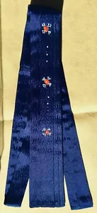 Vintage Blue Smoothie Square End Necktie / 50.5" Long x 2.25" Wide - With Box - Picture 1 of 16