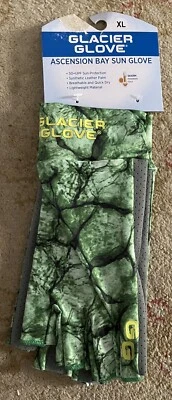 Glacier Glove Ascension Bay Sun Gloves XLG Green Camo - Imagem 1 de 2
