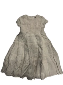 Coco Blanc Cream Smocked Robe Girl Size 3 NWT  - Picture 1 of 2