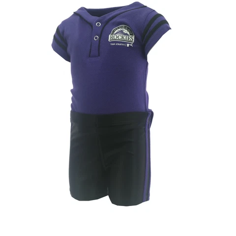 Colorado Rockies MLB Genuine Baby Infant Creeper & Shorts 2 Piece Set New Tags Cover