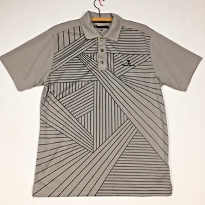 Pebble Beach Polo Shirt Mens M Performance Golf Short Sleeve Collared Tan - Picture 1 of 7