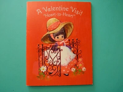 Vintage 1973 Valentine Greeting Card 12-Page Booklet For Anyone Hallmark Ex Cond - Image 1 of 4