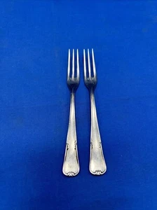 Eickhorn Solingen Rastfren Roneusil Germany Stainless 2 Cocktail Dessert Forks - Picture 1 of 4