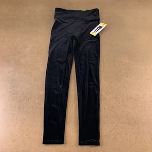 Andrew Marc Women's Size Small Black Velvet Mid Rise Full Length Leggings NWT - Picture 1 of 9