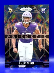 2024 Panini Prizm Dallas Turner #17 Rookie Prizmatic Minnesota Vikings (RC) - Picture 1 of 2