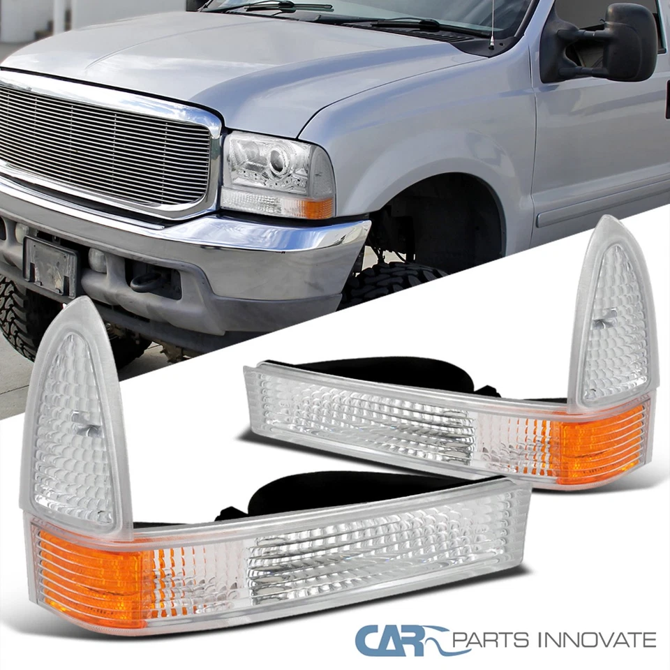 Fits 99-04 Ford F250 F350 00-04 Excursion Super Duty Corner Lamps Signal Lights Foto 1 de 4