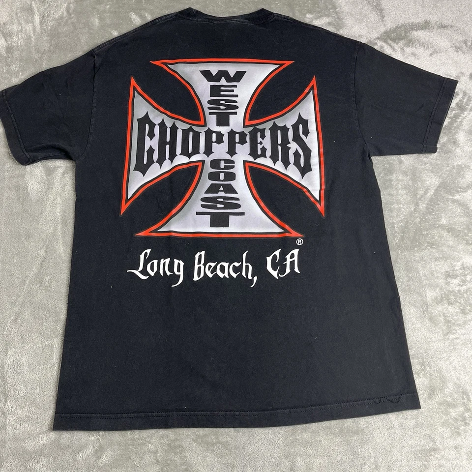 Camiseta De Colección West Coast Choppers Talla L por Jesse James Motociclista Foto 1 de 4
