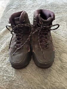 Denali Vesper hiking boot girls size 3 gray purple outdoor breathable mesh suede - Picture 1 of 5