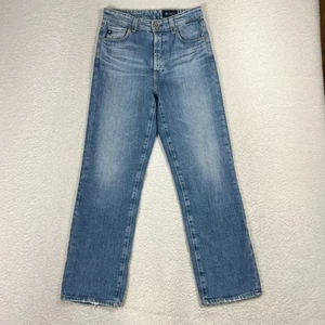 AG Alexxis Slim Jeans Damen 27R (26,5x26) High Rise Vintage Denim Button Fly - Bild 1 von 9