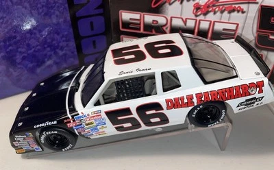 #56 Dale Earnhardt 1987 Chevy Ernie Irvan Die Cast Car 1:24 blanco Foto 1 de 4