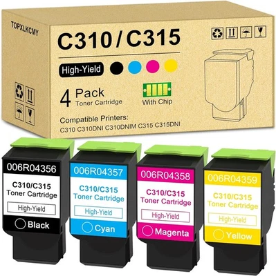 C310/C315 High-Yield Toner Cartridge (4 Pack, Black, Cyan, Magenta, Yellow) - Image 1 of 4