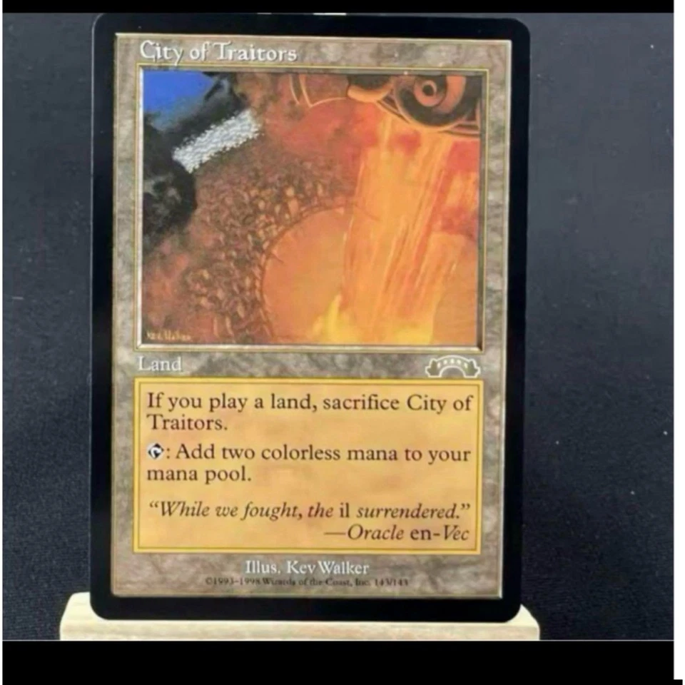 MTG City of Traitors Exodus English Reserved List Vintage Magic the Gathering  - Image 1 of 2