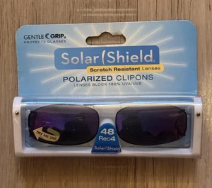 Gafas de sol polarizadas con clip protector solar 48 rec 4 gris ultraligeras 9 - Imagen 1 de 1