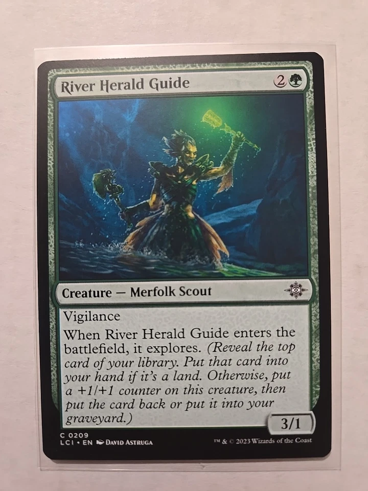River Herald Guide - Lost Caverns of Ixalan - LP - Common - Creature - MTG  - Image 1 of 1