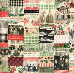 Free Spirit - Palette Seasonal By Tim Holtz - Collage - Christmas, Fabric BTY - Picture 1 of 7