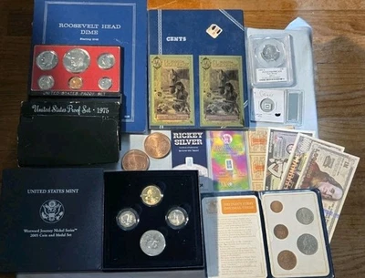 Big Lot Of Coins - Slabs - Gold - Silver -  Copper - Mint Sets - Image 1 of 4