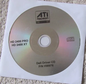 ATI Radeon HD2400 Pro & XT Driver CD from Dell HW978 - Picture 1 of 1