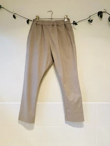 Bassike Women’s Pants Size 1 Beige Elastic Waist - Picture 1 of 10