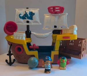 Little People Pirate Ship With Sounds And Figures Great Shape & Plays Music EUC - Picture 1 of 21