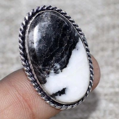 Anillo enchapado en plata 925 turquesa búfalo blanco EE. UU. 5 regalos joyería JW Foto 1 de 3