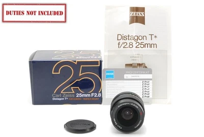 [Excelente COMO NUEVO con caja] Lente Contax Carl Zeiss Distagon T* 25 mm F/2,8 MMJ MF C/Y JAPÓN Foto 1 de 4