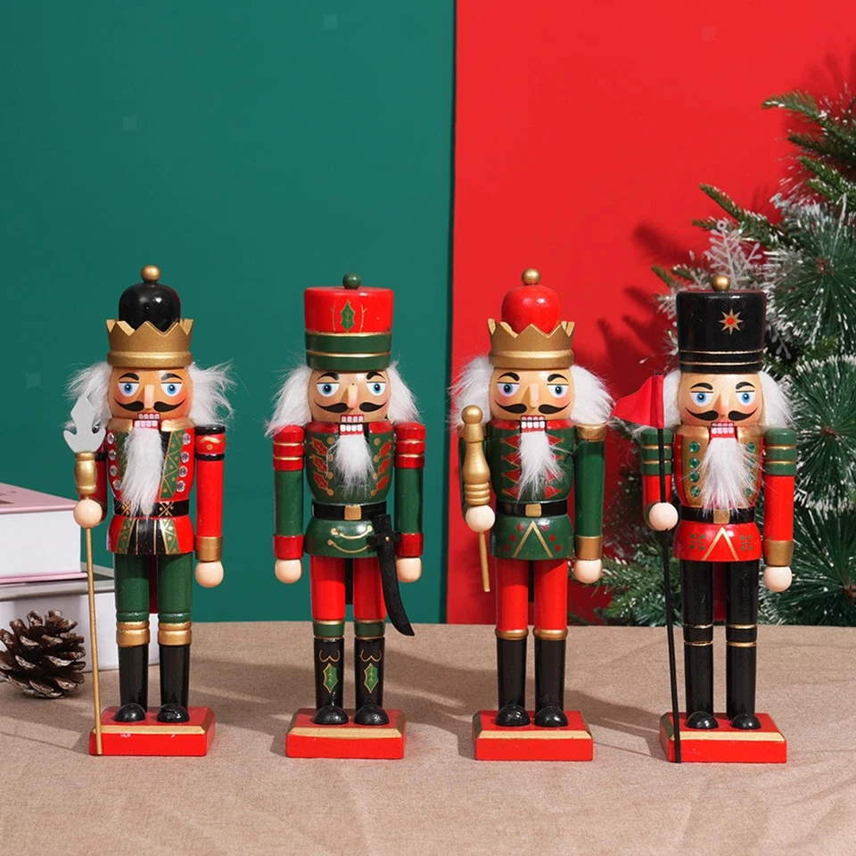 Christmas Nutcracker Figurine Tabletop Ornament 25 cm Classic Hand Painted - Image 1 of 1