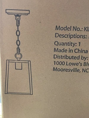 allen + roth  Pendant Light White and Gold - Image 1 of 2