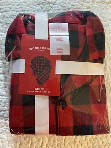 Wondershop Kinder Urlaub Buffalo schwarz/rot kariert Flanell Pyjama Hemd Größe 10 neu mit Etikett - Bild 1 von 5