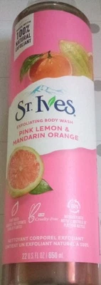 Jabón corporal exfoliante St. Ives rosa limón y mandarina naranja 22 fl oz (650 ml) Foto 1 de 4