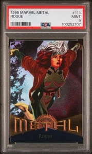 1995 Marvel Metal Rogue PSA 9 Mint - Picture 1 of 1