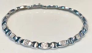 Wunderschön Armband Gold 18 Karat - Diamanten 0.56 Carat - 10.50 G - Picture 1 of 1