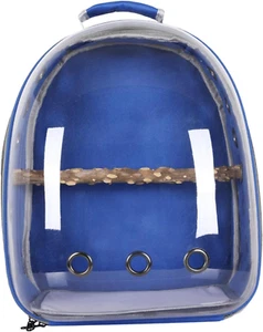 KESOTO Bird Carrier Bag Pet Backpack Parrot Cage Transparent Cover Travel Large - Picture 1 of 12