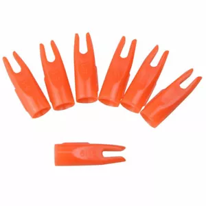 50pcs 5/16" Archery Arrow Nocks ID7MM Pin Plastic Tails Wood Bamboo Arrow Shaft - Picture 1 of 12
