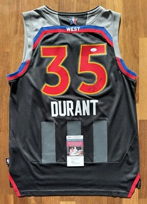 Kevin Durant Signed 2017 NBA All Star Game Jersey JSA COA #35 KD ROY MVP Suns - Image 1 of 3