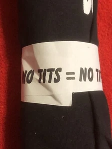 Camisa Adulto Negra Talla XL "Sin T*ts = Sin Puntas" - Imagen 1 de 3