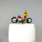 Lady Motorcycle Rider #6 HO 1:87 miniature figure not preiser