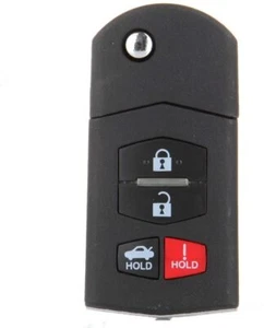 SCITOO 1 PC Key Fob Keyless Remote Head Key Transmitter Uncut Flip 4 Buttons Rep - Picture 1 of 3