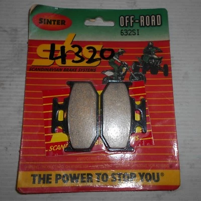 ЗАДНИЕ ТОРМОЗНЫЕ КОЛОДКИ KAWASAKI KX125 1989/94 KX250 1989/94 KX500 1989/95 SBS 632SI - Изображение 1 из 3