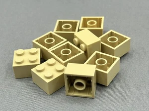 LEGO Parts Lot x (10) Ct ~ Tan Brick 2 x 2 ~ No# 3003 - Picture 1 of 1
