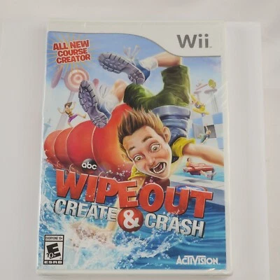 Wipeout: Create & Crash (Nintendo Wii, 2013) Brand New Factory Sealed Game Show - Image 1 of 4