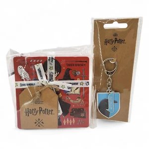 Harry Potter Wizarding World Japan Ravenclaw Key Ring & 4 Pc Coaster Set NEW - Picture 1 of 11