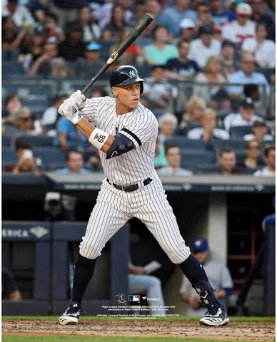 Aaron Judge New York Yankees Unsigned Batting Stance Photograph Cover