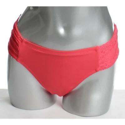 Bikini Jones New York para mujer 8 parte inferior de natación cuchara melocotón ganchillo coral Foto 1 de 4