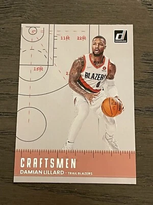 2022-23 Donruss Craftsmen Damian Lillard #9 Portland Trailblazers (A) - Image 1 of 2