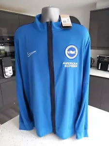 BRIGHTON FUSSBALL CLUB TRAININGSANZUG TOP durchgehender Reißverschluss Nike brandneu mit Etikett GRÖSSE XXL 2XL - Bild 1 von 4