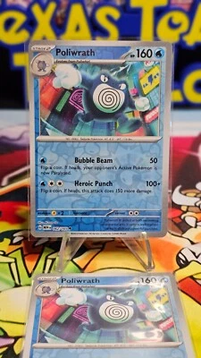2023 Poliwrath 62/165 REVERSE HOLO Scarlet & Violet 151 Pokemon Card NM - Image 1 of 2
